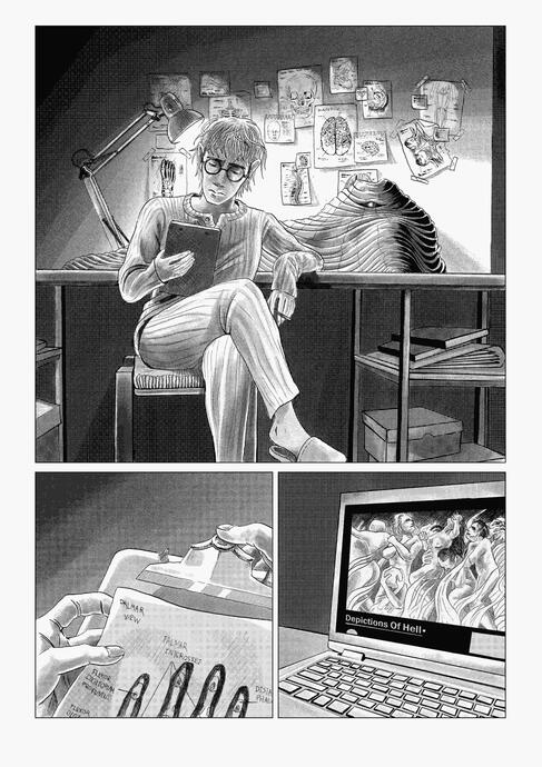 Graphic novel page, ink on paper, A3, 2026