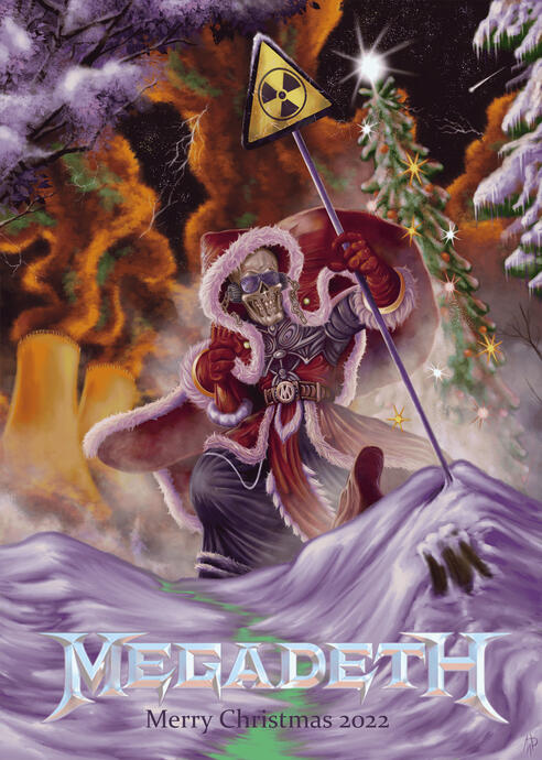 Megadeth Christmas Card Contest 4th international winner, digital work, A4, 2021