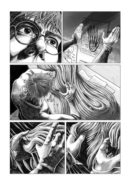 Graphic novel page, ink on paper, A3, 2026